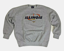 Vintage University of Illinois 2002 Nokia Sugar Bowl Crewneck JanSport Sz L
