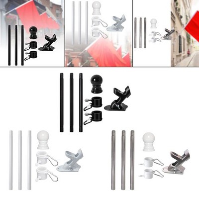 FLAGS - KIT, TOPPER HOME FLAGE POLE HALTER rotierende Ringe mit Berghalterung