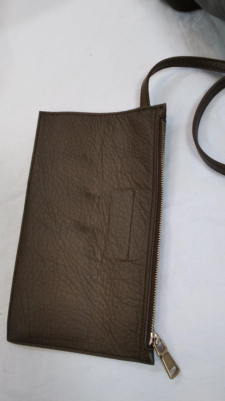 Borsa a tracolla YVES SAINT LAURENT in pelle marrone con marsupio vintage usata