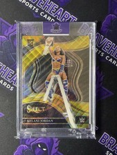 2024 Panini Select WWE Kelani Jordan Ringside Gold Wave #8/10 Rookie RC