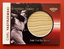 2013 Legendary Lumber Carl Yastrzemski Game Used Bat Barrel Red Sox 1978 Season