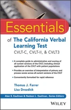 Essentials of the California Verbal Learning Test: Cvlt-C, Cvlt-2, & Cvlt3 (Pape