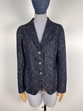 Tagliatore Ladies Patterned Wool Blazer Jacket Size M