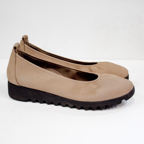 Zapatos de gamuza Aetrex Brianna color topo punta cerrada plataforma planos 36 EU/6-6,5 EE. UU. - Imagen 3 de 9