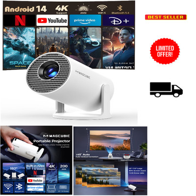 Mini Projektor 4K 1080P 200ANSI 8000L Auto