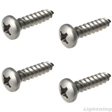 Stainless Steel Sheet Metal Tapping Screws Pan Head Grade 18-8 Quantity 25 pc