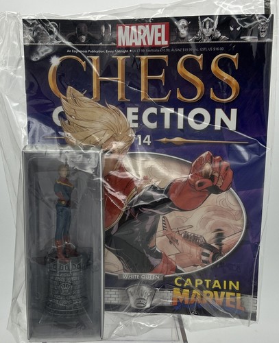 Eaglemoss- Marvel Chess Collection Captain Marvel #14 Figurine w/ Comic