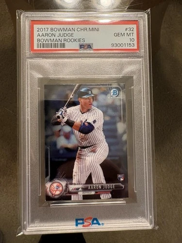 2017 Bowman Chrome Mini Aaron Judge #32 Rookie Card PSA 10 Yankees