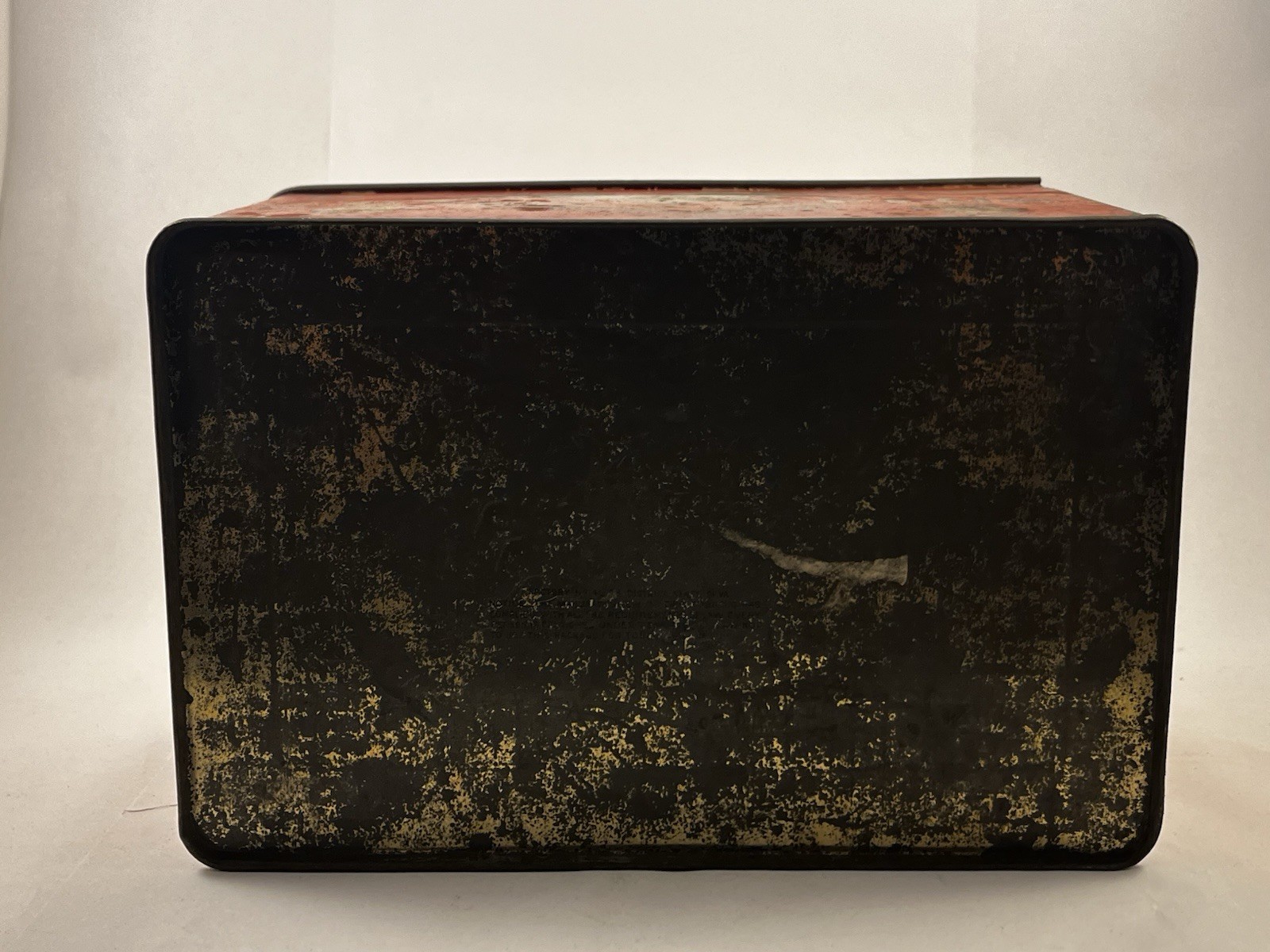 Antique Union Leader Cut Plug EMPTY Tobacco Tin For Smoking & Chew Box W/ Handle