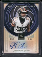 2025 Panini Luminance #SS-JOW Jonathan Owens Shutter Signatures Gold #/50