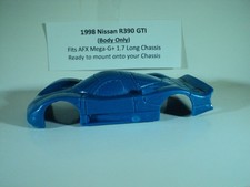 HO scale Slot Car Custom Resin Body OCBLUE Nissan R390 GTI Fits AFX Mega-G 1.7