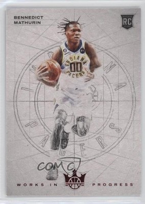 2022 Court Kings Works in Progress Ruby 29/149 Bennedict Mathurin Rookie RC 0ui5