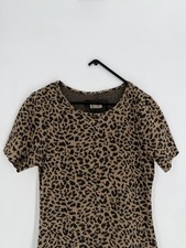 Reformation Mars Leopard Print Shorts Sleeve Mini Dress Size XXS