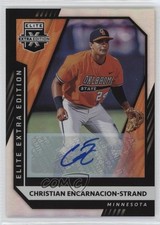 2021 Panini Elite Extra Edition Signatures Christian Encarnacion-Strand Auto 2y0