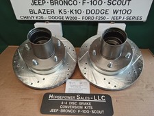 1976-93 Ford Broncof100f150 Dana 44 Disc Brake Drilledslotted Hubrotor Set 1976-93 Ford Broncof100f150 Dana 44 Disc Brake Drilledslotted Hubrotor Set