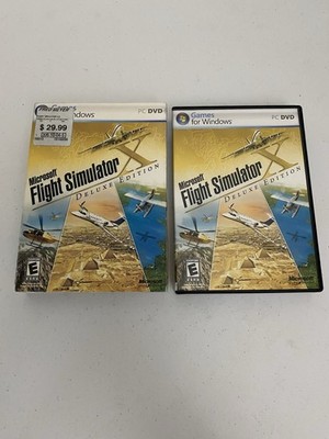 Microsoft Flight Simulator X Deluxe Edition (PC Windows, 2006) Complete w/ Key