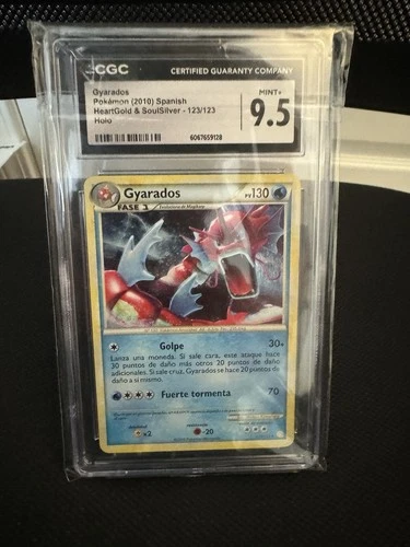 CGC 9.5 Shiny Gyarados HeartGold & SoulSilver 123/123 Pokemon Card CLEAN