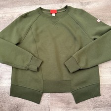 Hunter Crewneck Sweatshirt Womens Sz Medium Green Long Sleeve Logo Oversized