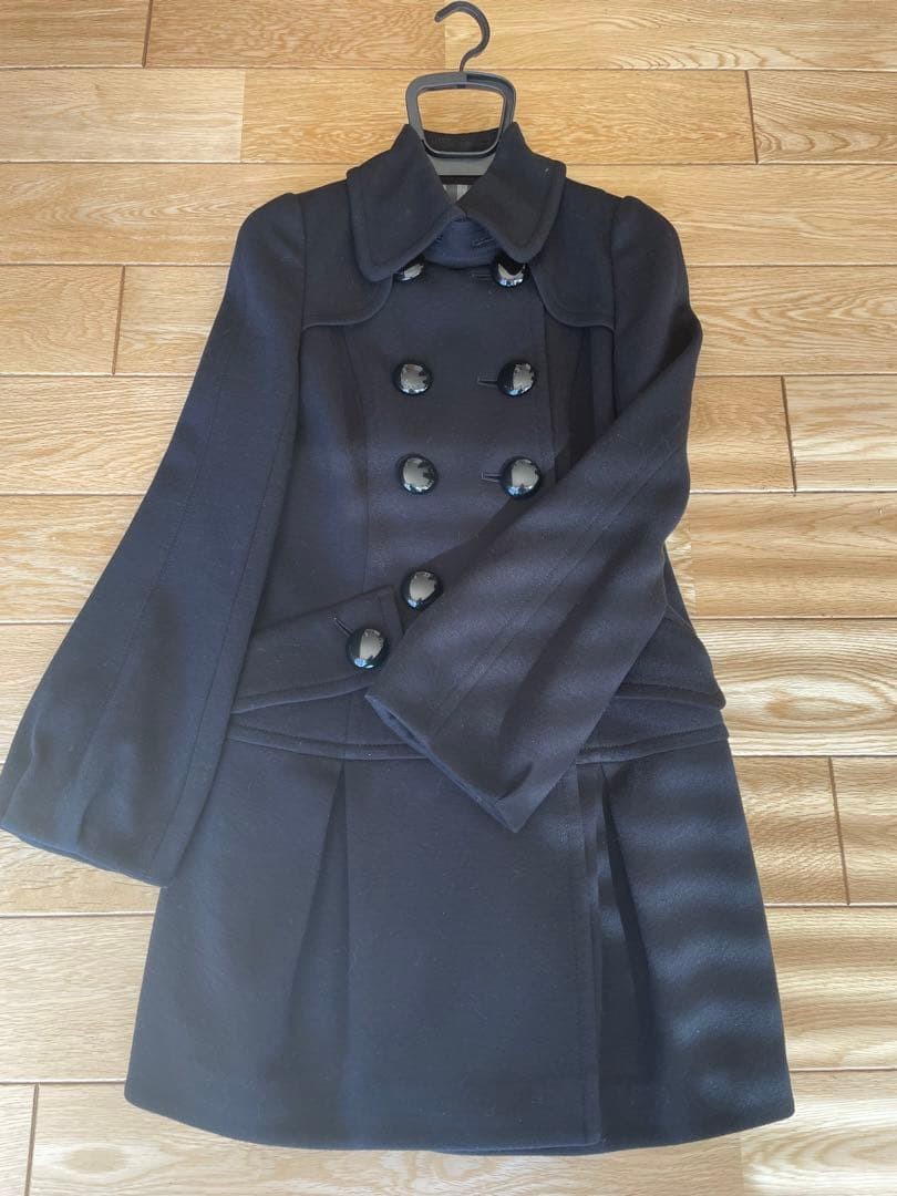 BURBERRY ブルーレーベル 黒ピーコート 36 Burberry Blue Label Pea Coat Black Size 36 From Japan | eBay