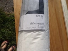 Lace Print Wedding Aisle Runner -  Studio His & Hers 3' x 100' - 1 Piece NEW!