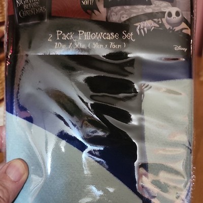 Disney Nightmare Before Christmas 2 Pack Pillowcase Set 20in x 30in Super Soft