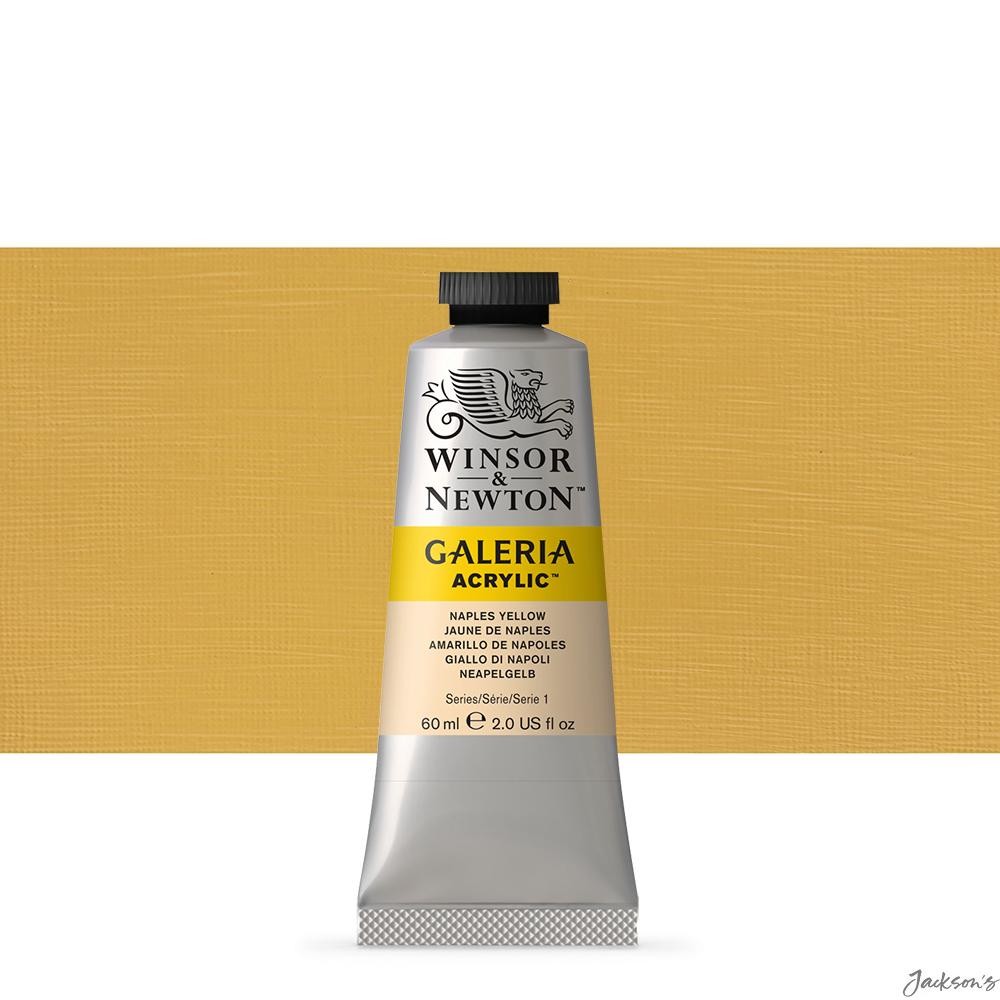 Winsor & Newton Galeria Acrylic Paint Titanium Dioxide 60ml Naples Yellow Art
