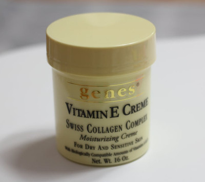 Genes Vitamin E Creme Swiss Collagen Complex Moisturizing Cream 16oz 473ml