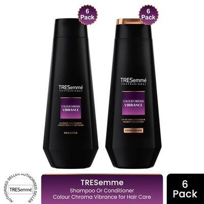 TRESemme Shampoo oder Conditioner Colour Chroma Vibrance für die Haarpflege, 6er Pack