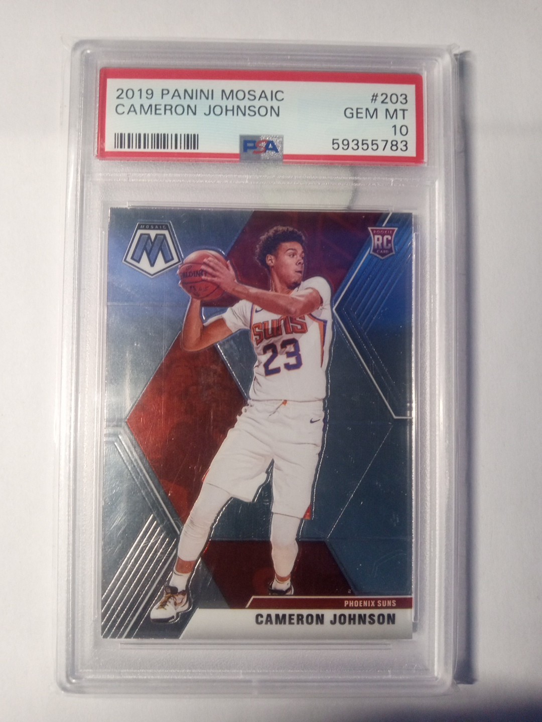 CAMERON JOHNSON ~ 2019 PANINI MOSAIC #203 PSA 10