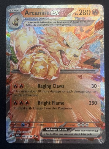 Pokemon TCG Arcanine EX Scarlet And Violet SV1 EN 032