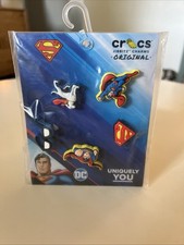 Crocs Jibbitz Charms DC Superman NEW 5 In A Pack Uniquely You Authentic
