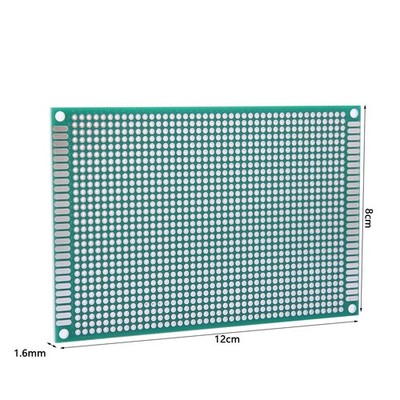 10x 8x12cm Double Side Prototype PCB Tinned Breadboard Circuit Board SET