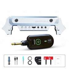 DOUBLE Silvery X2 Professional Guitar Wireless Pickup 50-Meter Transmission