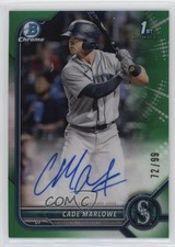 2022 Bowman Chrome Prospect Green Refractor 72/99 Cade Marlowe #CPA-CM Auto 03ox