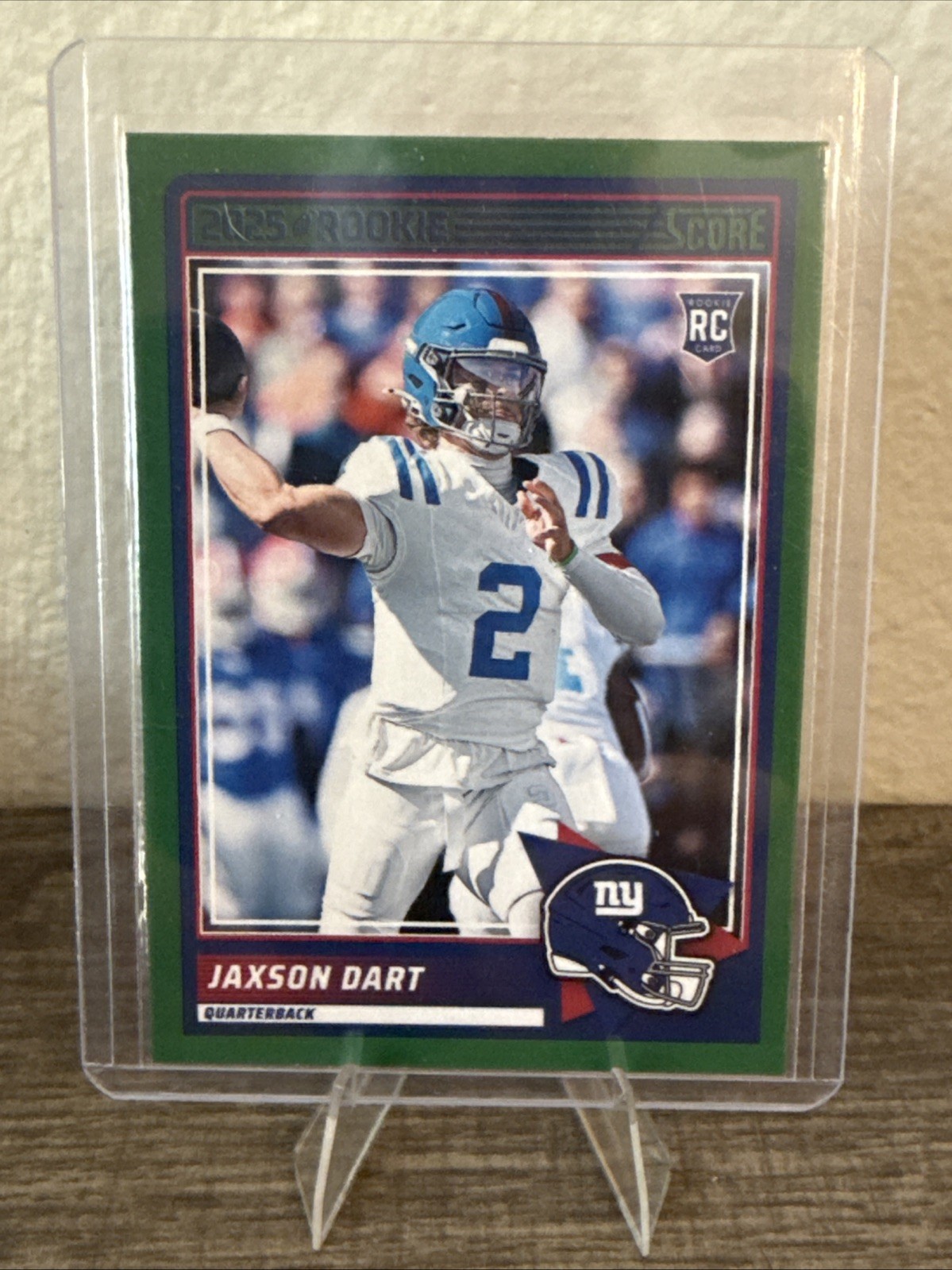 2025 Panini Score Football Green Jaxson Dart RC #35