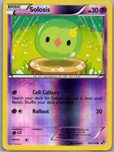 Solosis 55/114 Reverse Holo Black and White - Pokemon Card - NM