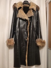 Schwarzer Lammfell Wintermantel Gr.36