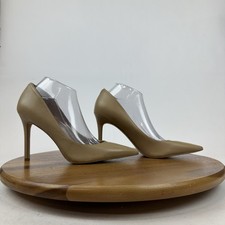 Womens Sam Edelman Hazel Pointed Toe Leather Beige Cushion Heel Pumps Size 10 N