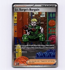 Lt. Surge's Bargain 185/132 ME01: Mega Evolution Full Art NM Pokemon on eBay