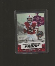 2025 LEAF METAL HAPPY HOLIDAYS MICHAEL HAWKINS JR  1/1 PRE- PRODUCTION PROOF