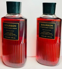 NEW MEN'S BOURBON 2PK 3in1 HAIR, FACE BODY WASH Bath Body Works