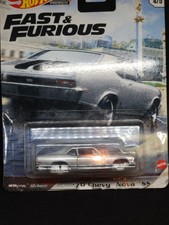 Hot Wheels Fast & Furious 1970 Chevy Nova SS Fast Superstars-Gray(No Wheels)used