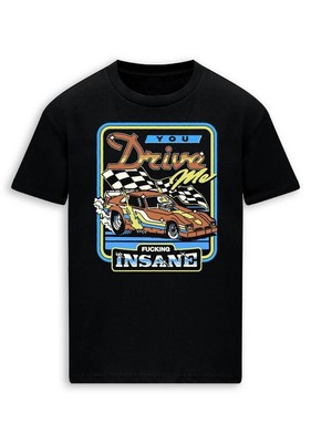 Steven Rhodes T-Shirt Herren You drive me insane schwarz Funartikel, Sprüche