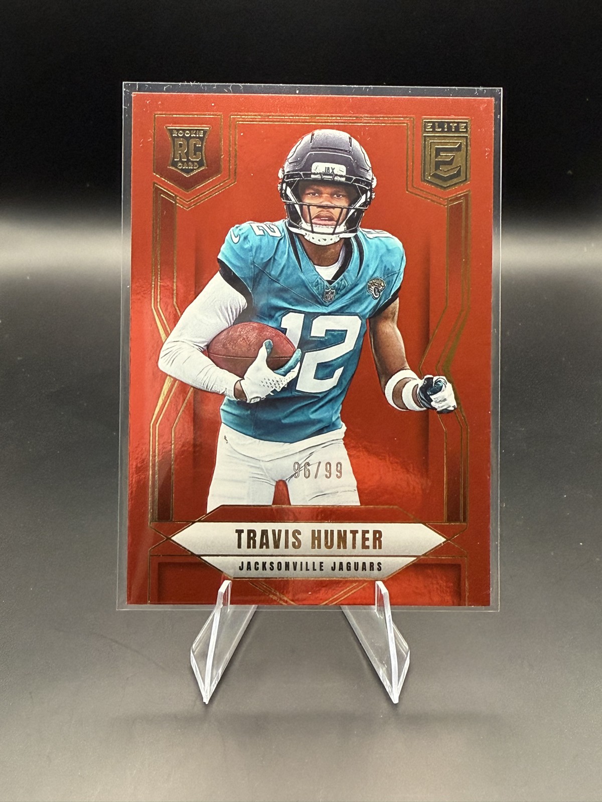 2025 Panini Donruss Elite - Rookies Travis Hunter #114 Red /99 (RC)