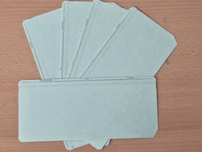 Rarität: 5 originale hellgrüne Computer Lochkarten / Leerkarten, IBM Deutschland