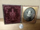 ANTIQUE Tin Type Cased Photo Elegant Lady dressed up