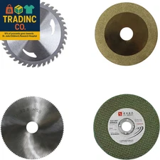 2 in 1 Mini Table Saw-Saw Blades. Four Different Saw Blades, with a Blade Diamet