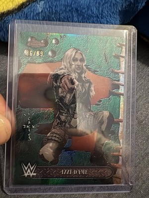 2025 Topps Chrome Cactus Jack WWE Izzi Dame Green Refractor /99