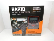 Scent Crusher Rapid Mobile Shower Suit Heavy Duty Zippers & Fabric New in box!