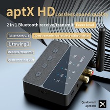 Reception Transmitter 2 in 1 Bluetooth-Compatible V5.3 Audio Adapter AptX/HD/LL